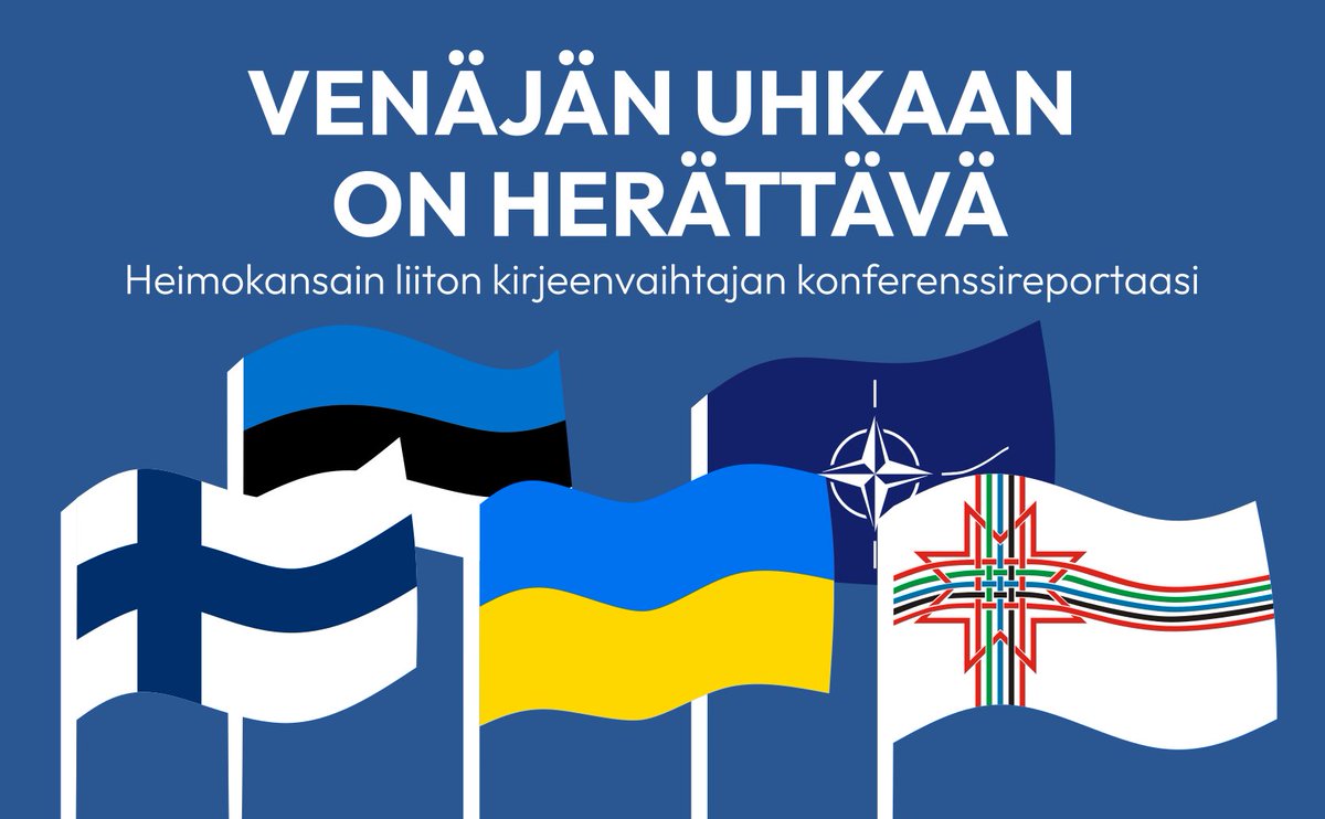 🇫🇮 Heimokansain liiton kirjeenvaihtaja vieraili viimeisimmässä Free Nations of Post-Russia -foorumissa Tukholmassa. Foorumissa oli mukana aktivisteja, asiantuntijoita sekä arvostettu Ukrainan parlamentin jäsen. 

Lue koko reportaasi:
suomensisu.fi/venajan-uhkaan…