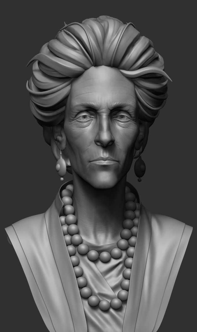 excessmoisture's tweet photo. Little bust for some practice. https://t.co/f76kBOKDg0