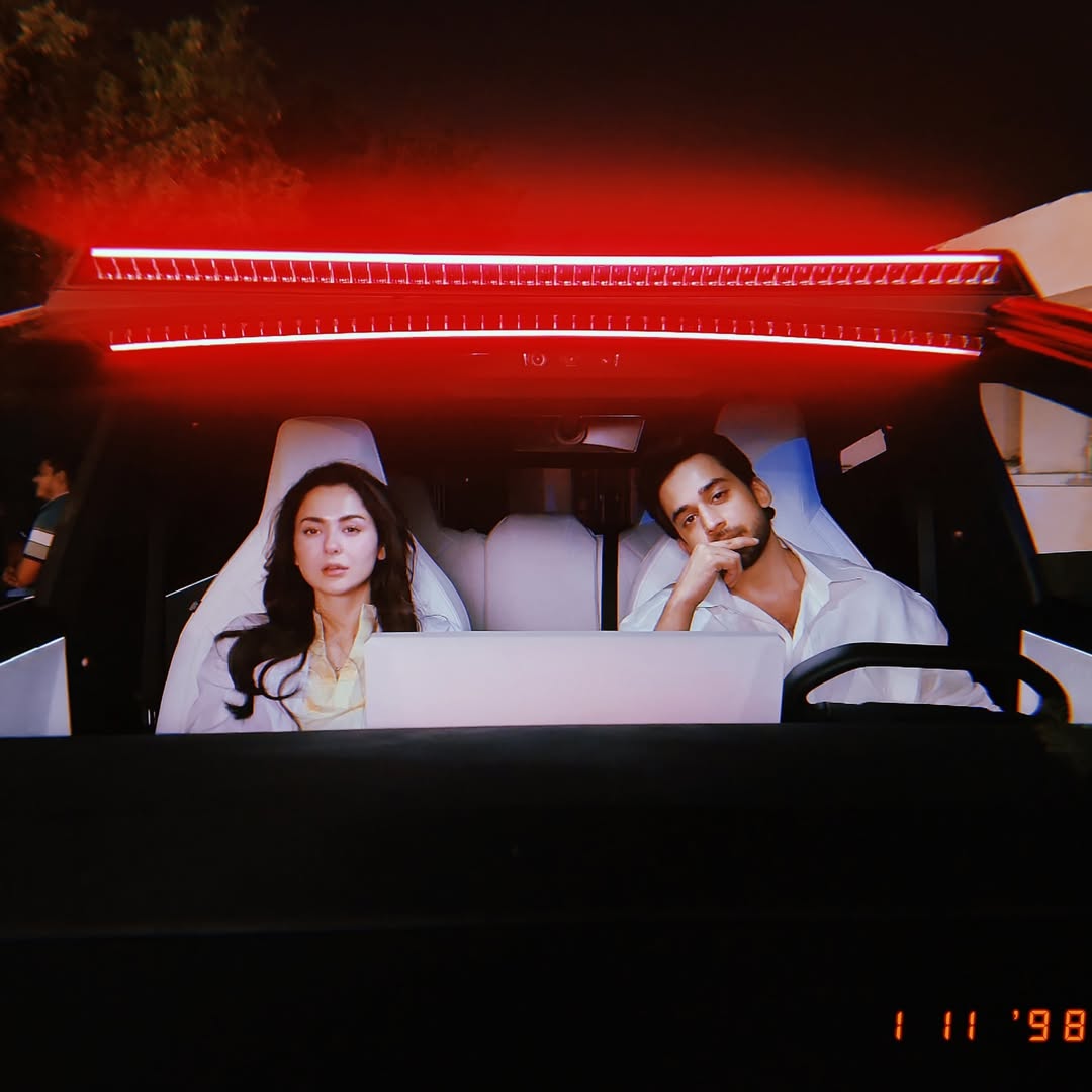 laylamemeh's tweet photo. two baddies two baddies one Porsche 
#HaniaAamir.       #BilalAbbasKhan 
#MeriZindagiHaiTu https://t.co/hO4JlviAdI