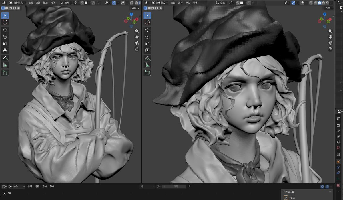 vvxie05's tweet photo. 快速练习

#blender #sculpting #b3d https://t.co/DFGNAF1pt7