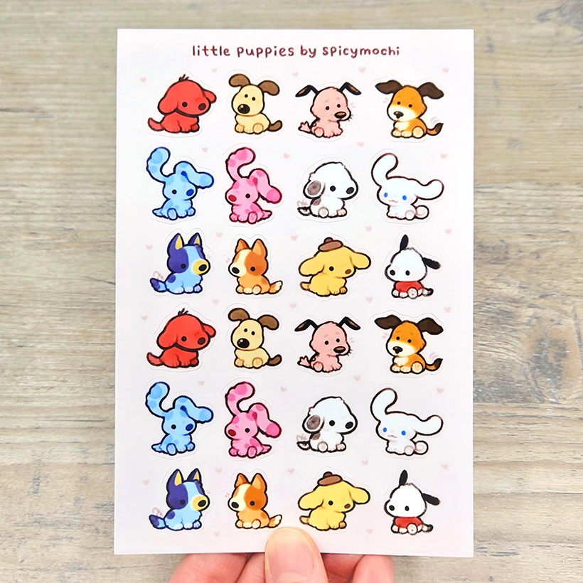 These little puppies are now sticker sheets!!