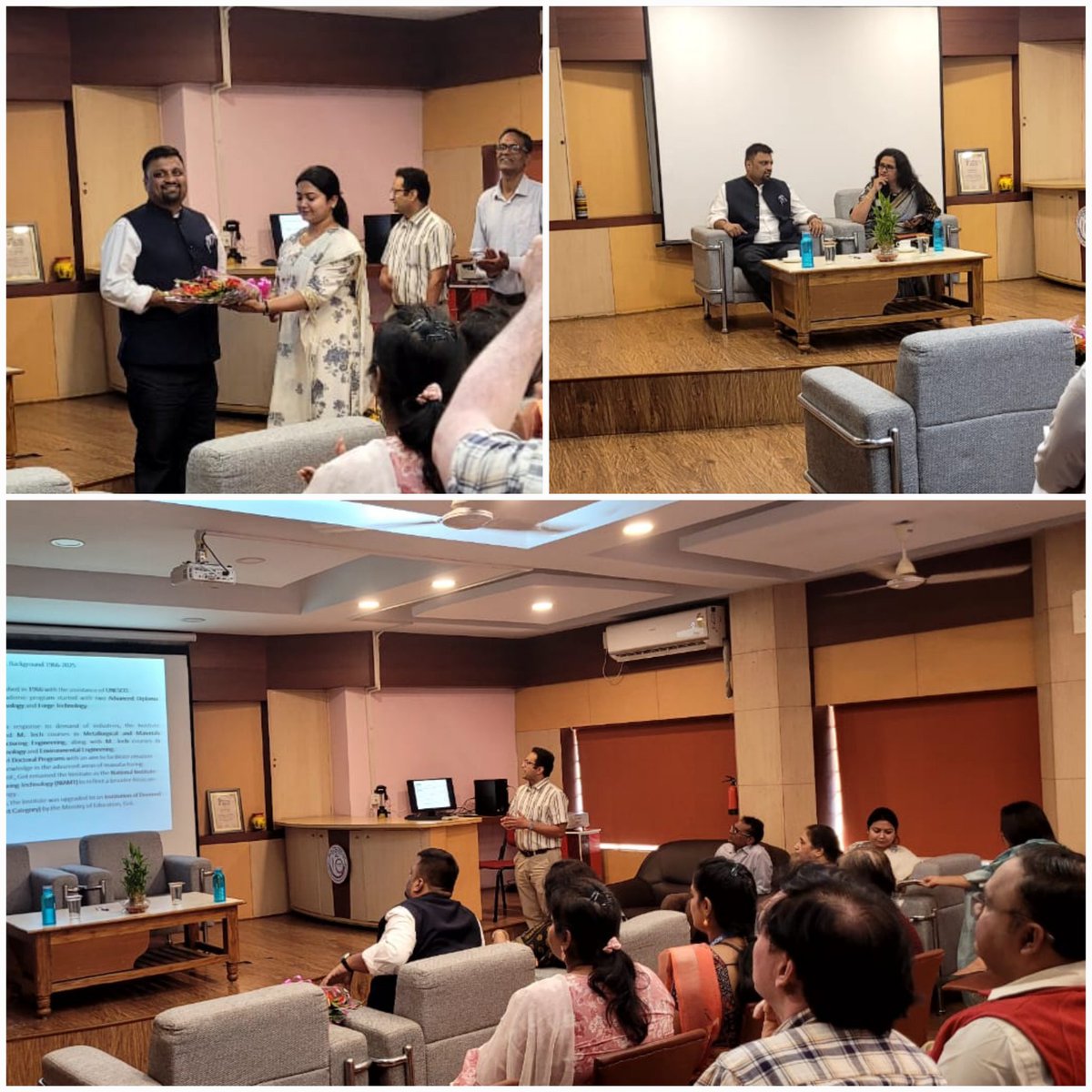 niamt_ranchi's tweet image. We are pleased to host Ms. Sujatha Mullick &amp;amp; associate from @EduMinOfIndia
 at NIAMT on 07 Nov 2025 to assess our readiness for the MoE’s Research &amp;amp; Innovation Park initiative.  Aiming to bolster the research ecosystem &amp;amp; deepen industry-academia collaboration.  #Education