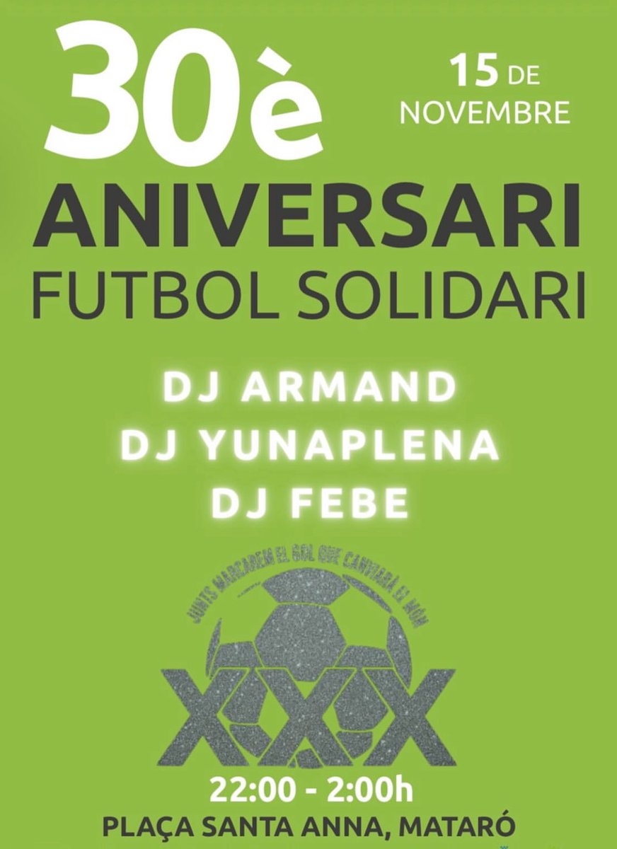 XXX Futbol Solidari tweet media