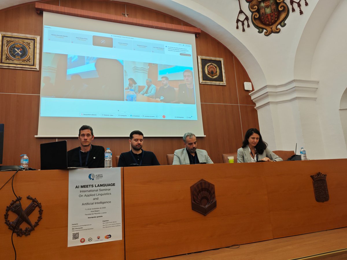 Closing the day with a thought-provoking roundtable featuring Niall Curry, Tiago Torrent, and José Ramón Calvo-Ferrer, and Isabel Durán-Muñoz. A deep dive into the evolving relationship between linguistics and AI, the ethical and methodological shifts ahead.