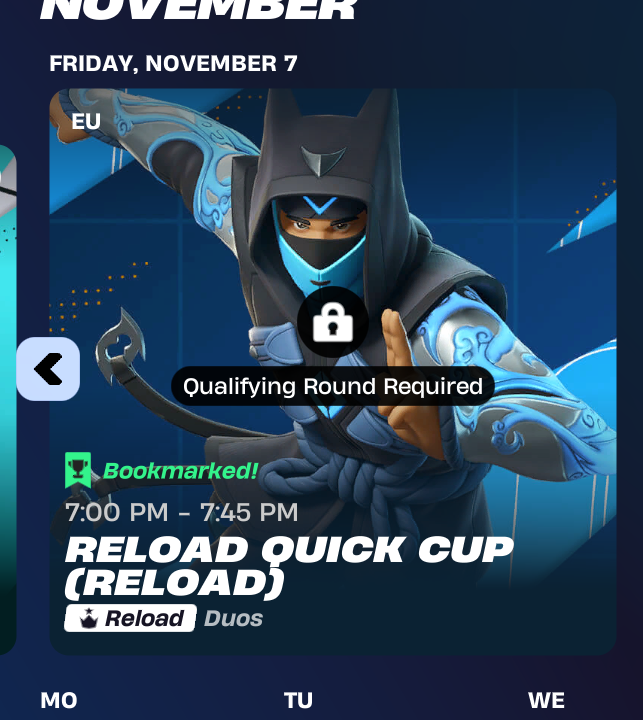 alanMC50326768's tweet photo. @FortniteStatus Why can't I play Reload Quick Cup on EU? It says that I need a Qualifying Round, but there weren't any before... https://t.co/PLo81eunUQ