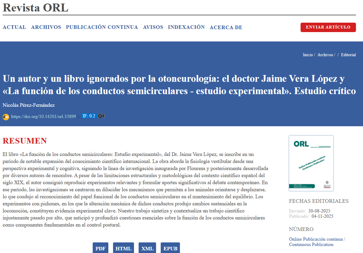 Revista ORL tweet media