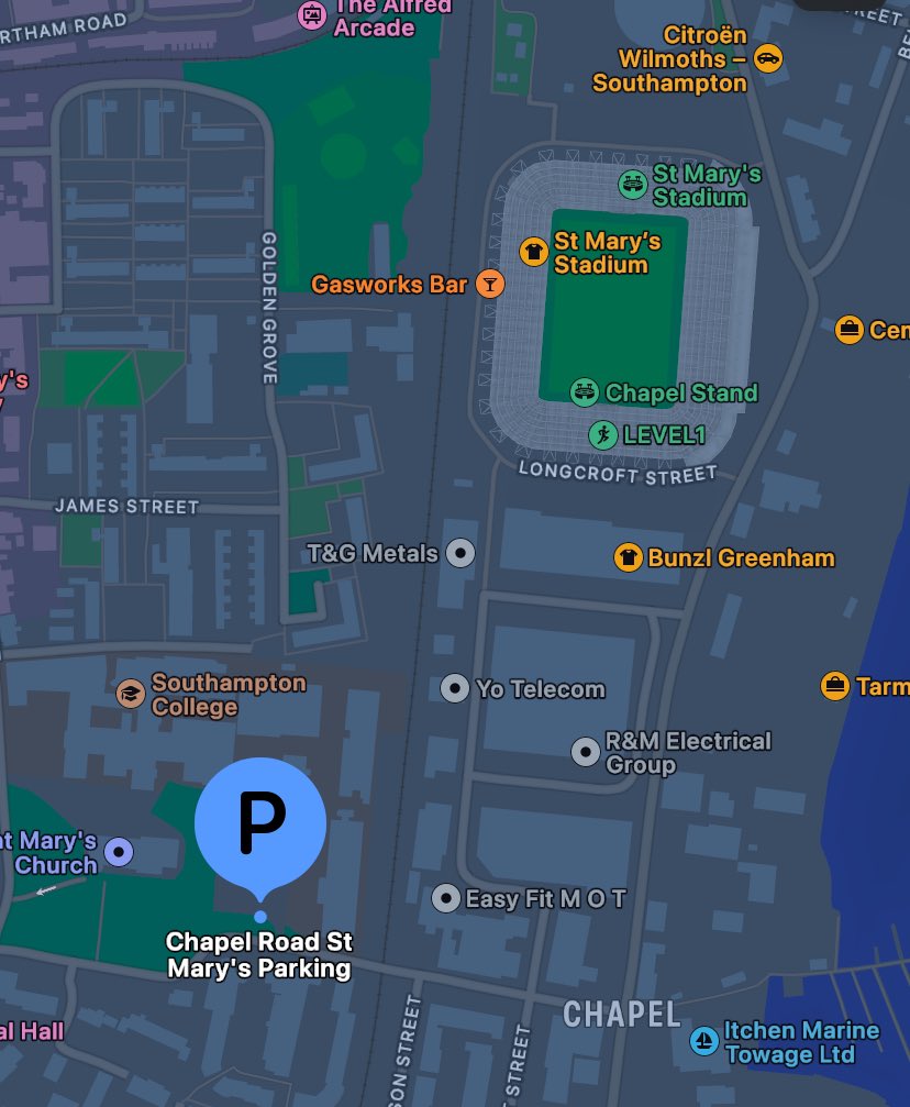 Wondering if you can still park here (chapel Road parking) on matchdays? And does anyone know how much or if you have to pre-book? #SaintsFC