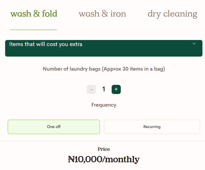 Fastest laundry service in Lagos, and also affordable.

You can calculate your laundry cost right on our website before booking. Schedule a pickup and get your laundry delivered in under 10 hours.

Calculate your laundry here: ouredenlife.com/laundry/
Book your laundry pickup