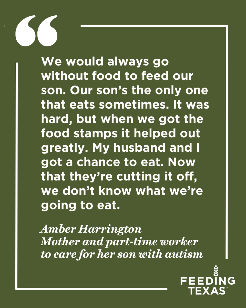 FeedingTexas's tweet photo. From working parents who will go without meals to young students trying to make ends meet, SNAP delays are having devastating impacts on thousands of Texas families.

Hear from those impacted on what these delays mean in this story from @TexasTribune: https://t.co/bDHOEg5aJO https://t.co/SJJREhMKBA
