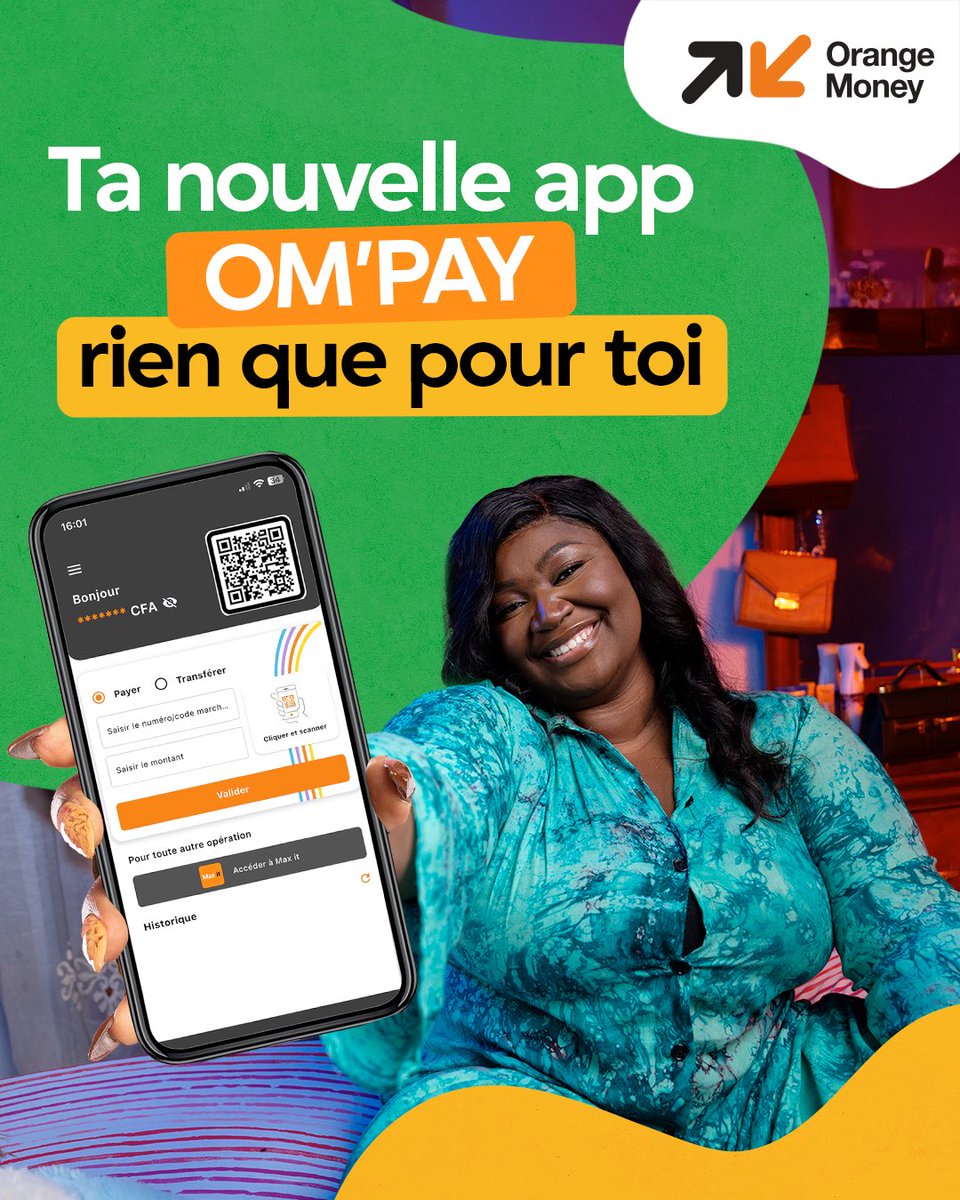 Xarit, amago application OM’Pay 🤔? 

Une application encore plus simple pour tes transferts et tes paiements marchands

Loy xar ? Dawal gaaw ci sa store, rek installé ko🥳🤩
 
#weesunakalpe
#Kalpébilaféttéfepp