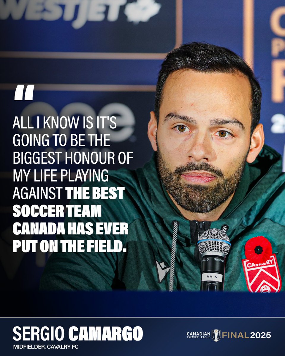 CPLsoccer's tweet image. Sergio Camargo responds to Diego Mejía repeatedly calling Atlético Ottawa the best team in the CPL 👀

#CanPL #CPLPlayoffs #CPLFinal