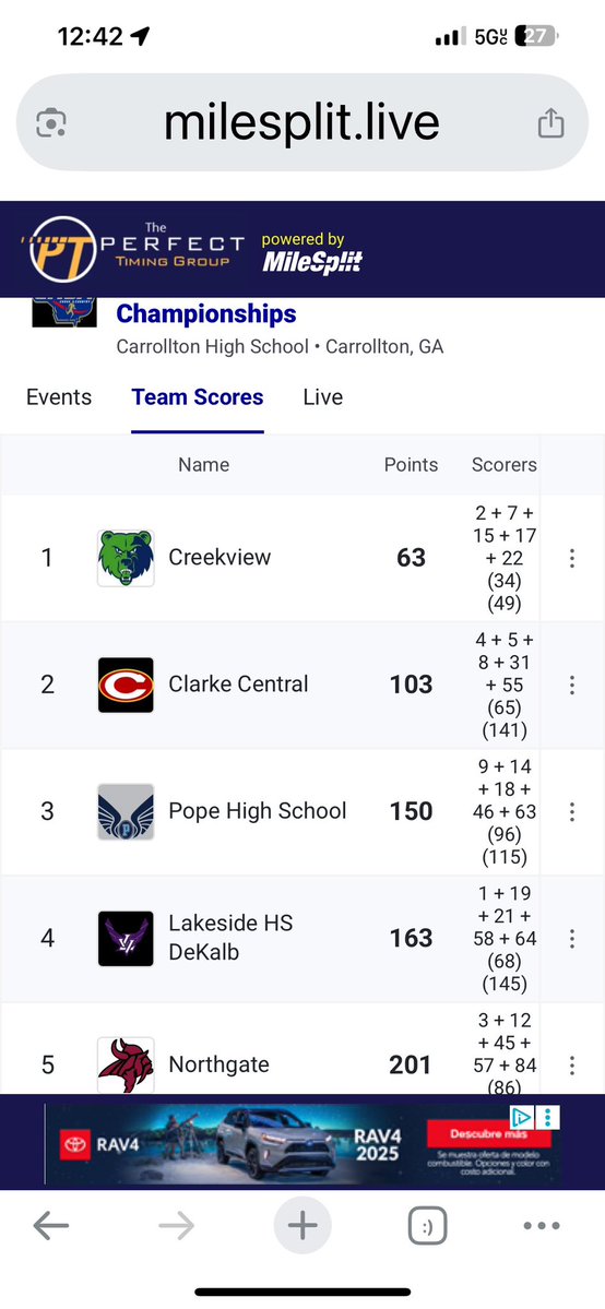 CVHSGrizzlies's tweet image. Grizzly Cross Country are the 5A state champions!!!!#ONEView