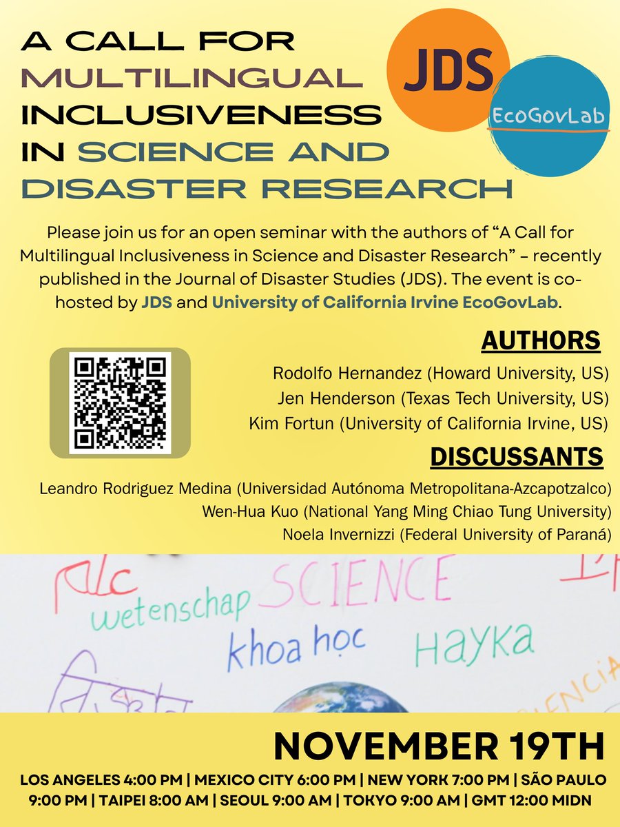 Journal of Disaster Studies (@jds_disasters) on Twitter photo 