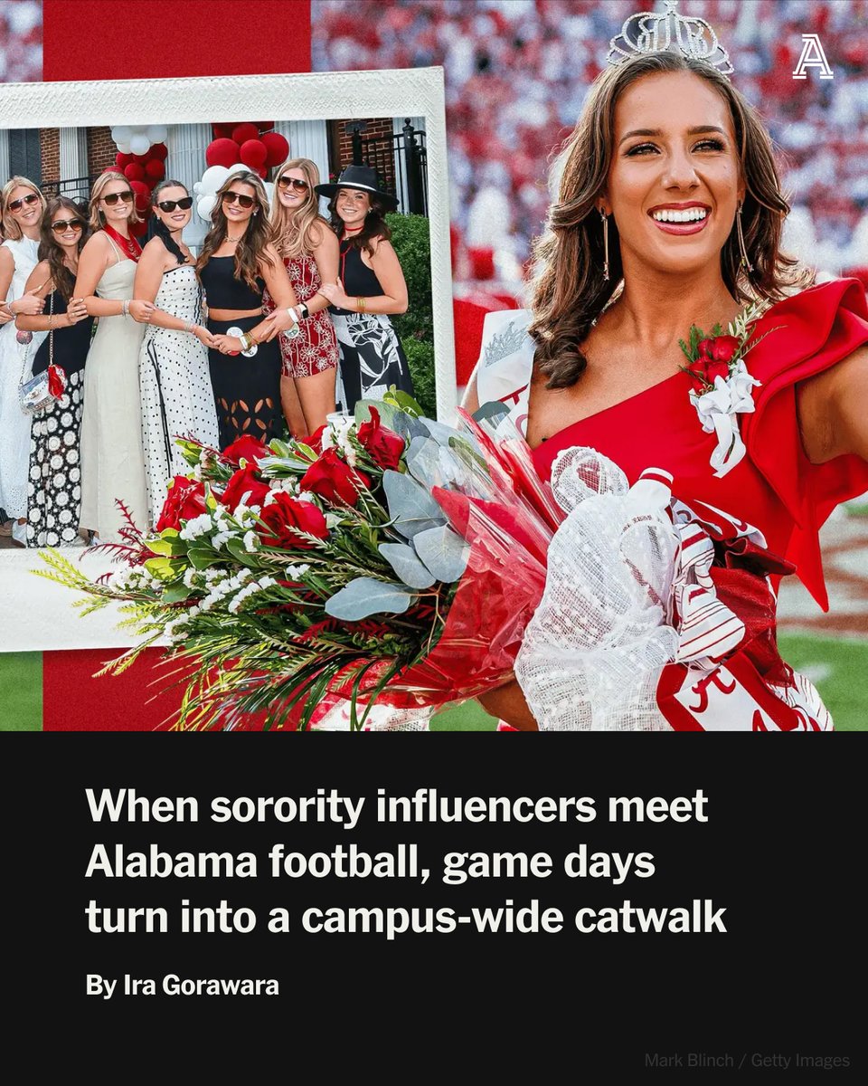 No college has mastered going viral quite like Alabama.

When LSU parades into town this Saturday, sorority row will have been in motion for a week — outfits curated, salon appointments booked and social media primed for the show.