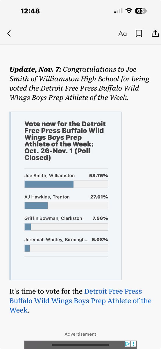 Congratulations Joe!