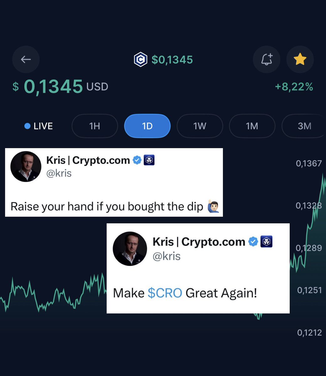 212MCGA's tweet photo. Raise your hand if you bought $CRO 🙋‍♂️

Believe in our leaders’ plan #Crofam 

Let’s make $CRO Great Again! $MCGA https://t.co/IB4LCQ5sN5