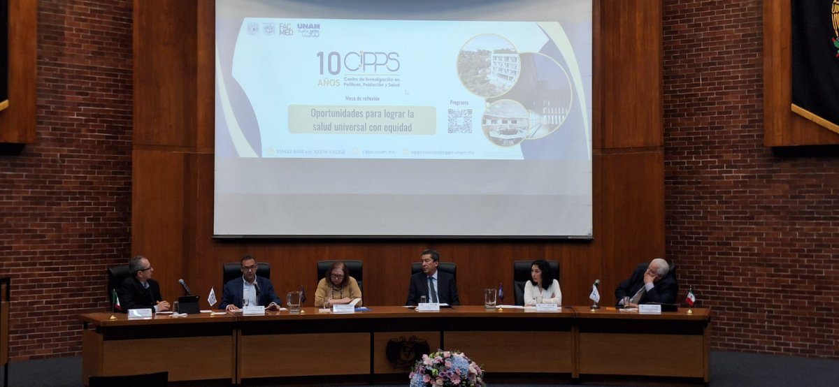 cippsunam's tweet image. Mesa Redonda "Oportunidades para lograr la salud universal con equidad" 
¿Qué tan cerca estamos de lograr esa equidad?
@gutierrezjp @FacMedicinaUNAM 
#10AniversarioCIPPS #CIPPS