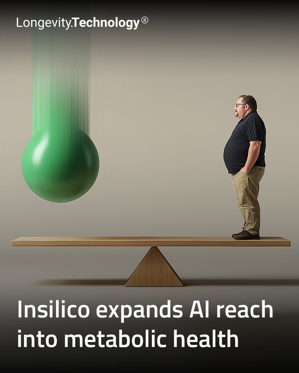 LongevityTech's tweet image. Generative AI biotech unveils portfolio of novel cardiometabolic candidates aimed at tackling the biology of aging.

longevity.technology/news/insilico-…

#longevity #AIbiotech #metabolichealth #drugdiscovery #agingresearch #healthspan