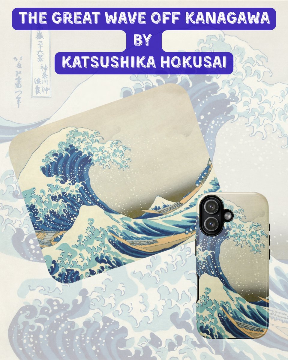 betweenforms's tweet image. The wave that launched a thousand prints 🌊
Hokusai’s Great Wave—now as a crisp phone case + a smooth mouse pad.
Grab yours → betweenforms.com/collections/ja…