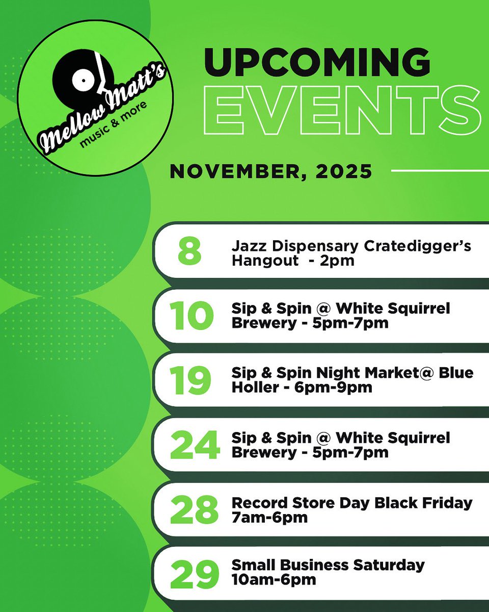 MellowMatts's tweet image. November Mellow stuff!