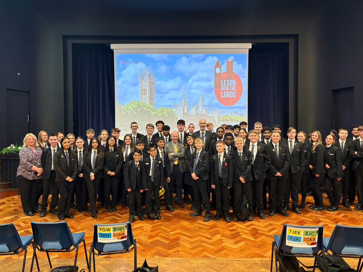 DeltaManorCroft's tweet photo. We were delighted to welcome Lord Best today through the #LearnWithTheLords project! He shared insights into the House of Lords, his journey to becoming a Lord, and his work on key laws and policies.Our students asked outstanding questions — he was so impressed by their curiosity https://t.co/6fJekqpJ6V