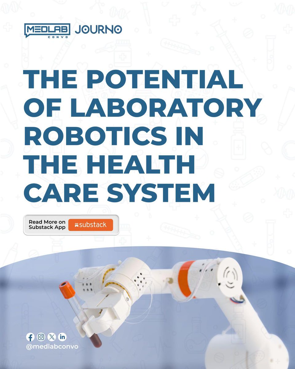 To embrace #Robotics or not?🤔

An age-old question especially with the rise of #AI and the 'threat' it poses to jobs.

Will AI really come for our jobs or is it here to enhance productivity?

Dive in to hear our take on this here👇
medlabconvo.com/journo
#Journo #LetsTalkMedLab