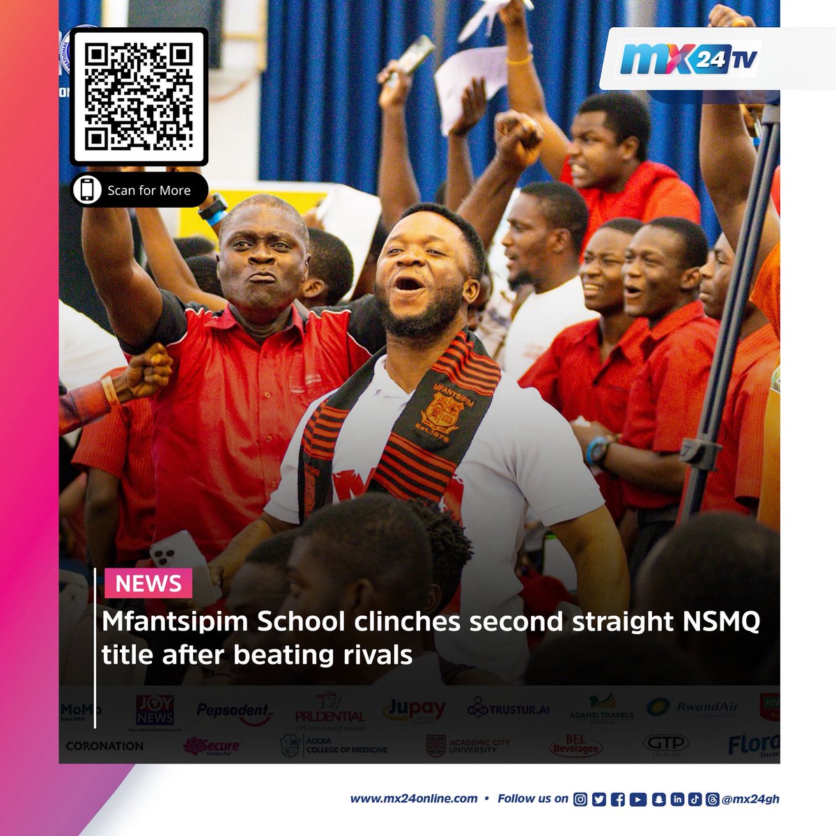 mx24gh's tweet photo. Here are today's biggest headlines. Download the MX24 app to read the latest news and updates.
#mx24gh #funfearlessfactual #mx24news #Mahama #Donation #Jamaica #SSNIT #Mfantsipim #NSMQ #TESLA #Musk #RockstarGames #GTAVI #WAFU #BlackPrincesses https://t.co/oOp48WvpFo