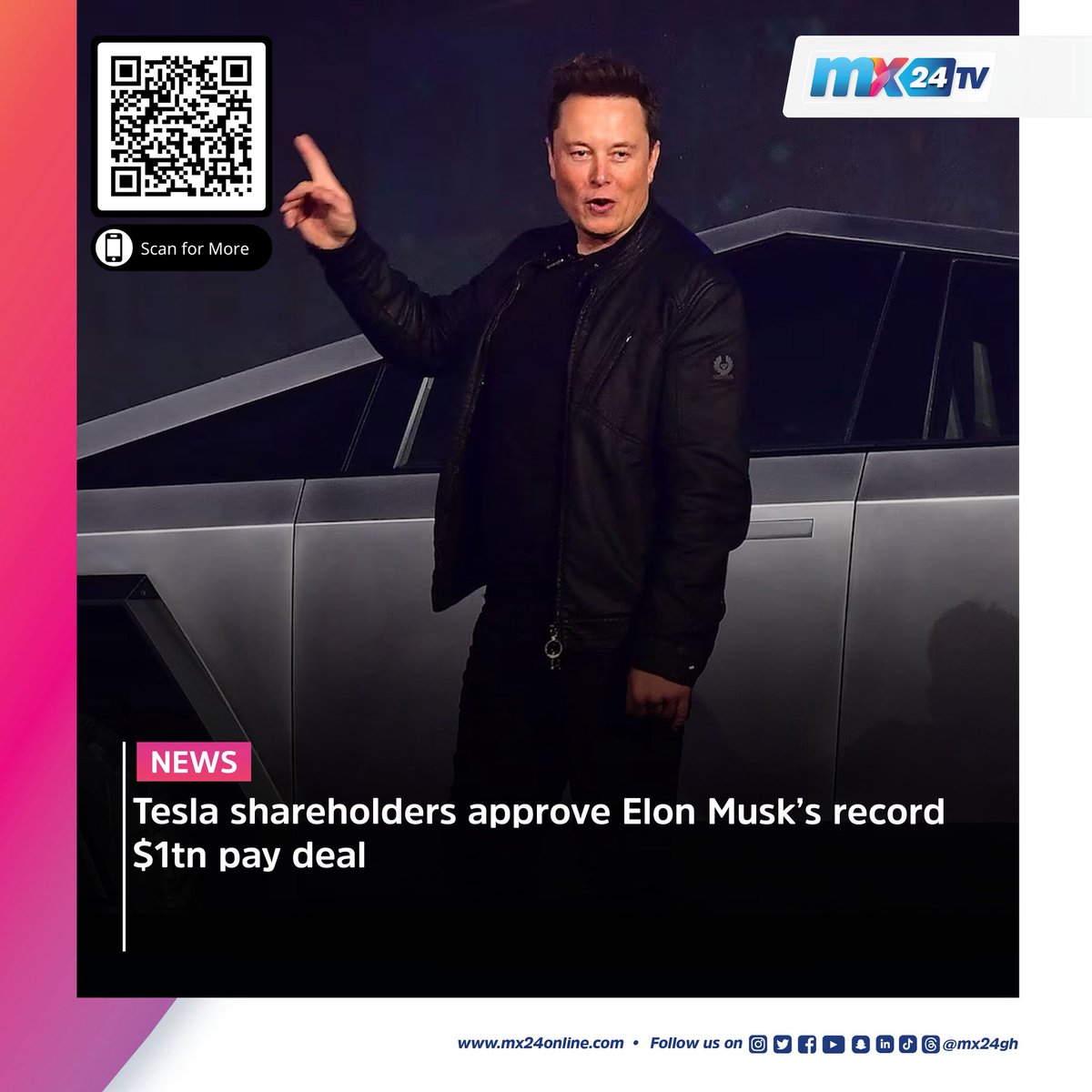 mx24gh's tweet photo. Here are today's biggest headlines. Download the MX24 app to read the latest news and updates.
#mx24gh #funfearlessfactual #mx24news #Mahama #Donation #Jamaica #SSNIT #Mfantsipim #NSMQ #TESLA #Musk #RockstarGames #GTAVI #WAFU #BlackPrincesses https://t.co/oOp48WvpFo