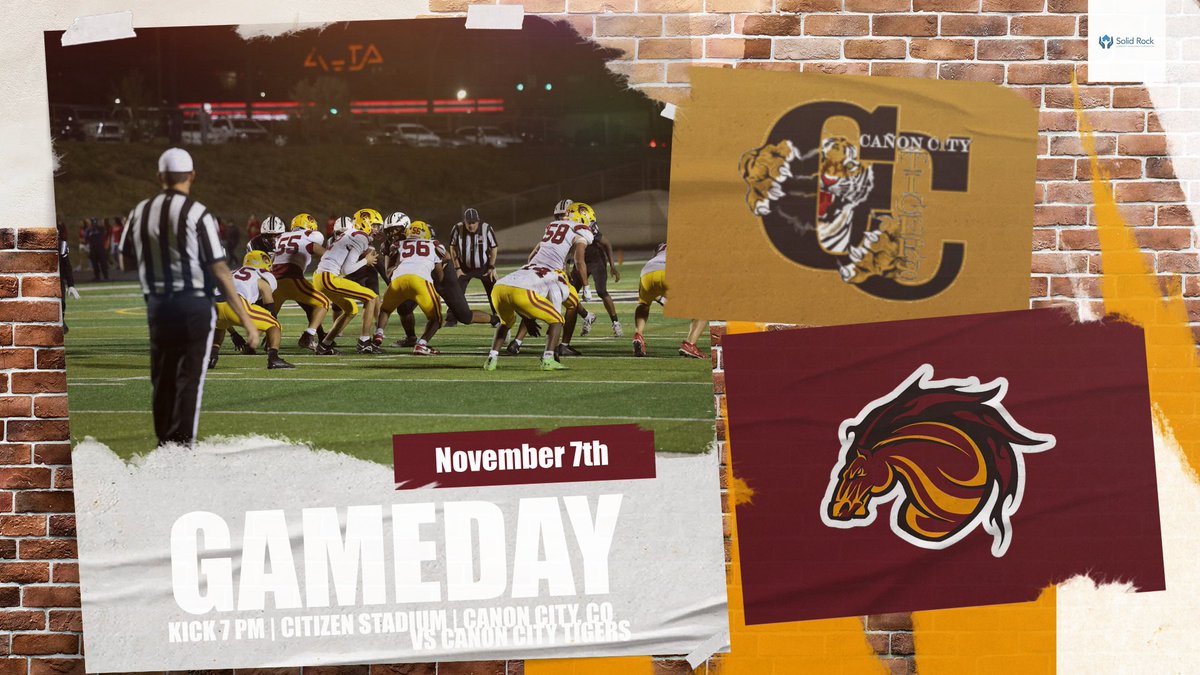 GAME DAY: Good luck to our Stallions in their final game of the season taking on Canon City HS!