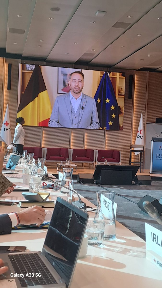 Minister Prevot <a href="/prevotmaxime/">Maxime PREVOT</a> reaffirms Belgium’s strong support for <a href="/IFRC_DREF/">IFRC-DREF</a> and confirms its 2025 pledge of 3.5 mio € and pledges the same amount of 3.5 mio € for 2026. When disaster strikes  <a href="/IFRC_DREF/">IFRC-DREF</a> is first on the ground with fast flexible live-saving local response.