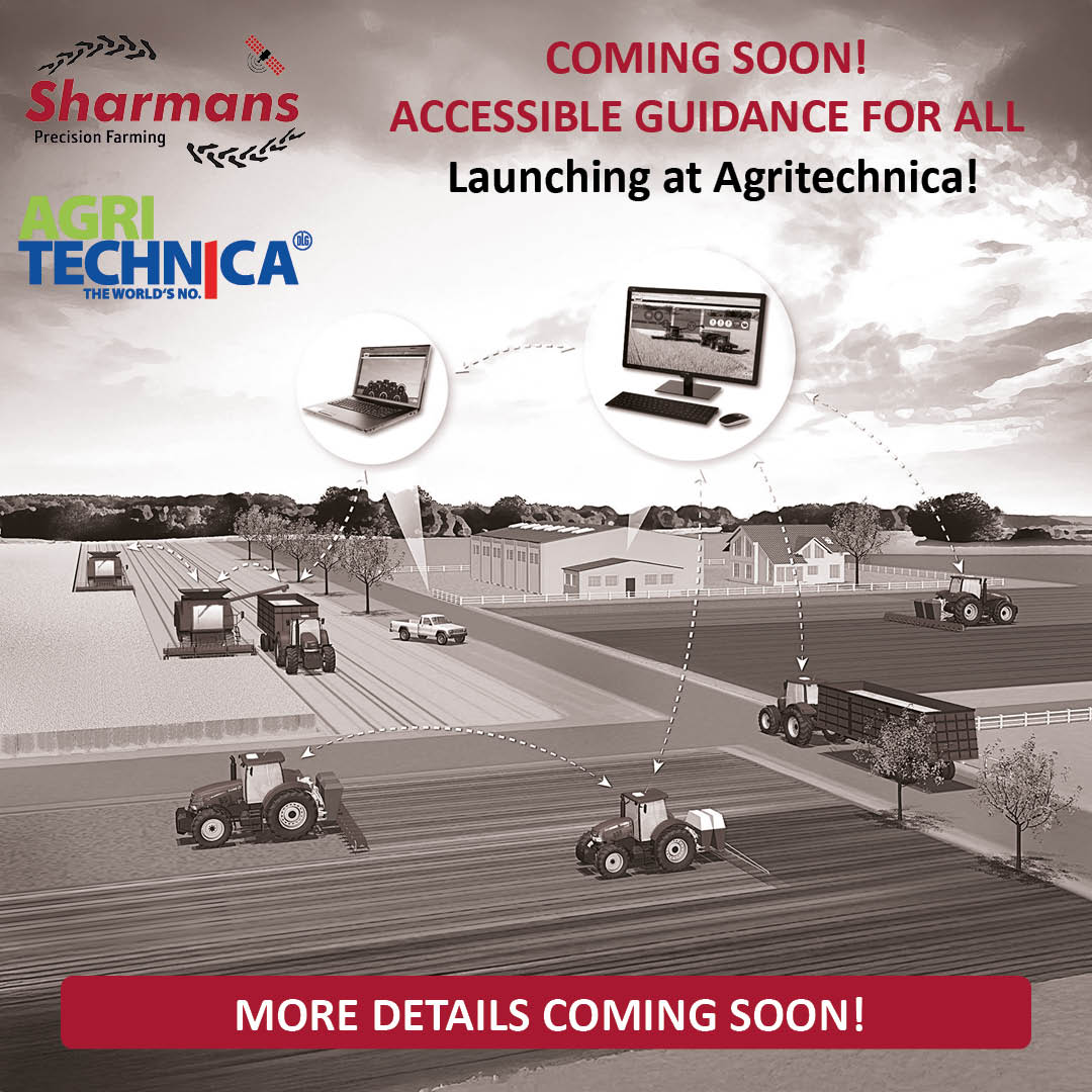 Sharmansagri's tweet image. 📢 COMING SOON - Accessible Guidance For All!
Launching at Agritechnica!

👀 More details coming soon!

#SharmansSupplied #PrecisionFarming #SharmansMakesTheDifference