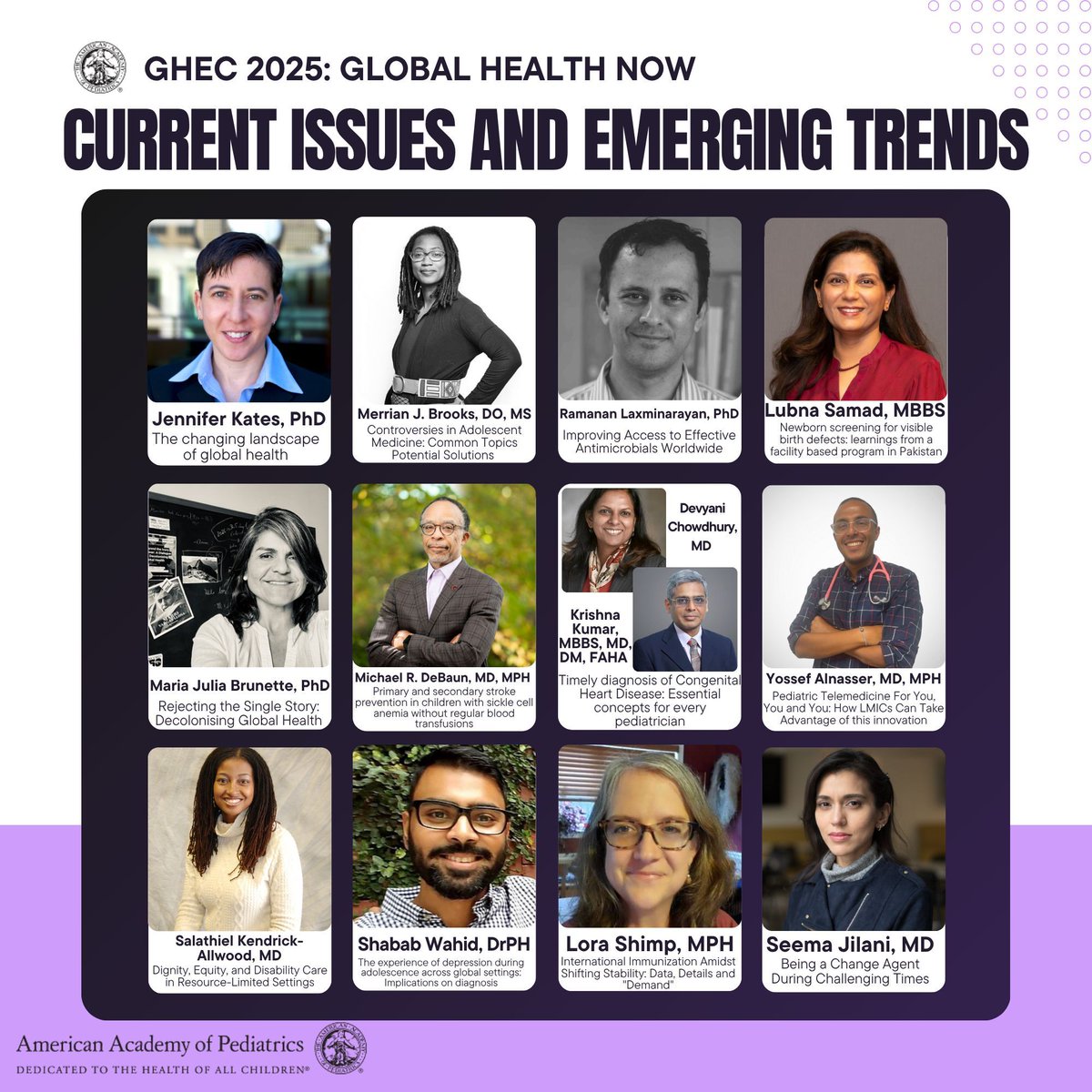 Only 1 week to go until GHEC2025: Global Health Now! 🌍

Join global pediatric leaders on Nov 14 at 8:30 am CST for a live virtual course exploring today’s key issues—from antimicrobial access to decolonizing global health.

You don’t want to miss it! 

🔗 buff.ly/HziL41Y