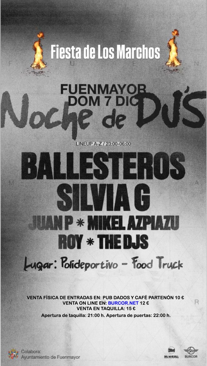 Para el fin de semana de "Los Marchos". además de otars muchas propuestas, festival de DJ's en Fuenmayor