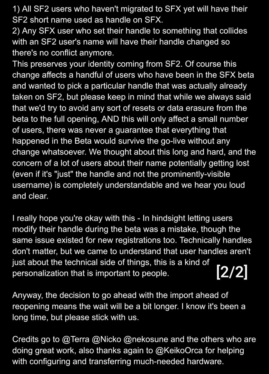 sofurrynews's tweet photo. Hello everyone! This #SoFurryServerMoveUpdate is rather comprehensive because a lot happened, so we will share two screenshots instead. Overall good news!

Thanks for your patience. We're working on going online very soon again! https://t.co/hz8NzfpXUX