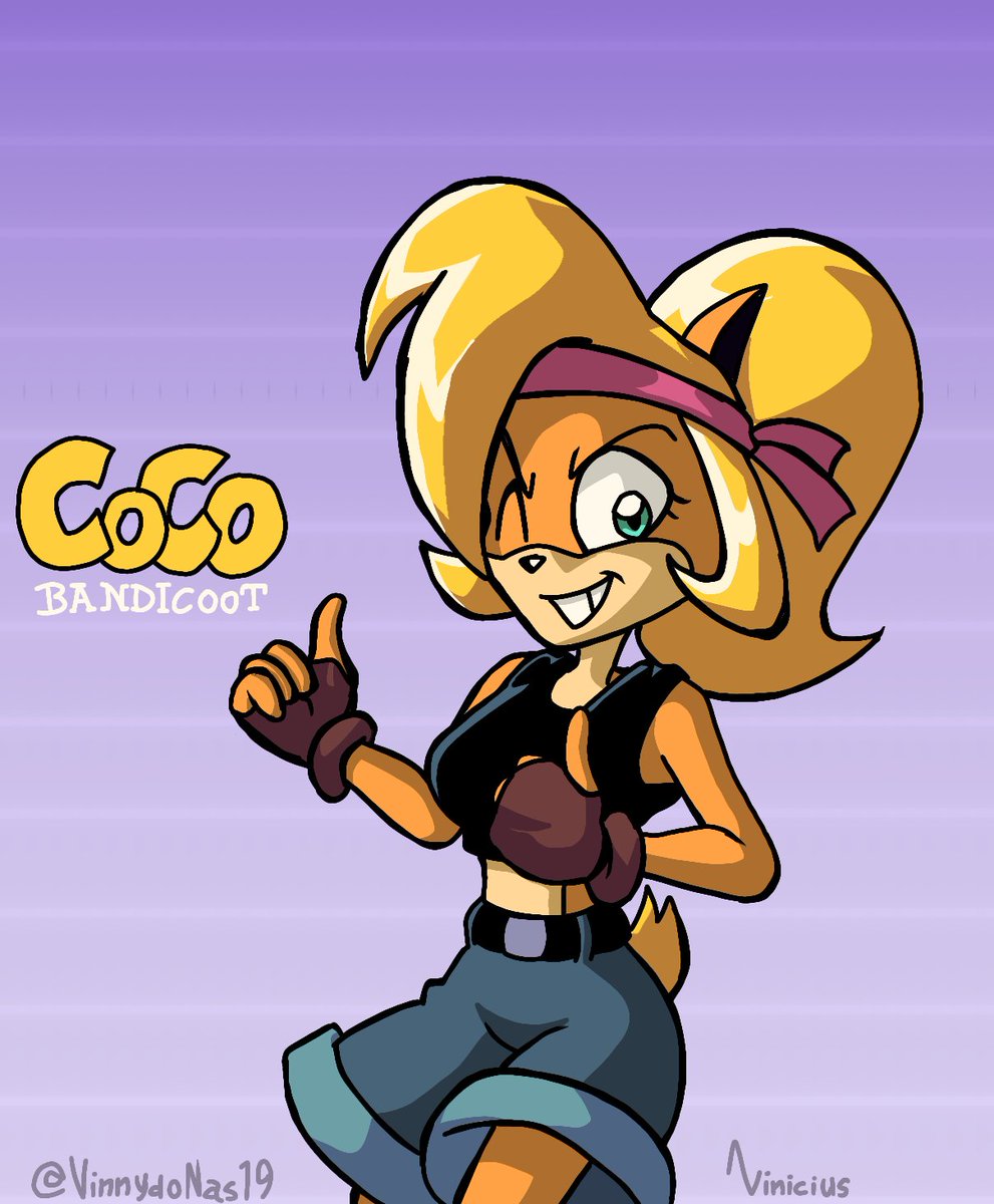 Alternative Universe ! 
🔵 Coco Bandicoot AU 🔵

An universe where she is the protagonist !
The credit goes to /KitareArtist  !