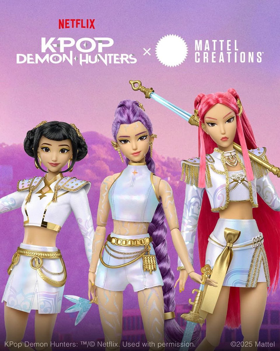FunkoPOPsNews's tweet image. First look! K-Pop Demon Hunters fans ~ Mattel has officially revealed the new Huntr/x dolls! Dropping 11/12 ~

#Huntrix #KPopDemonHunters #Mattel #FPN #FunkoPOPNews