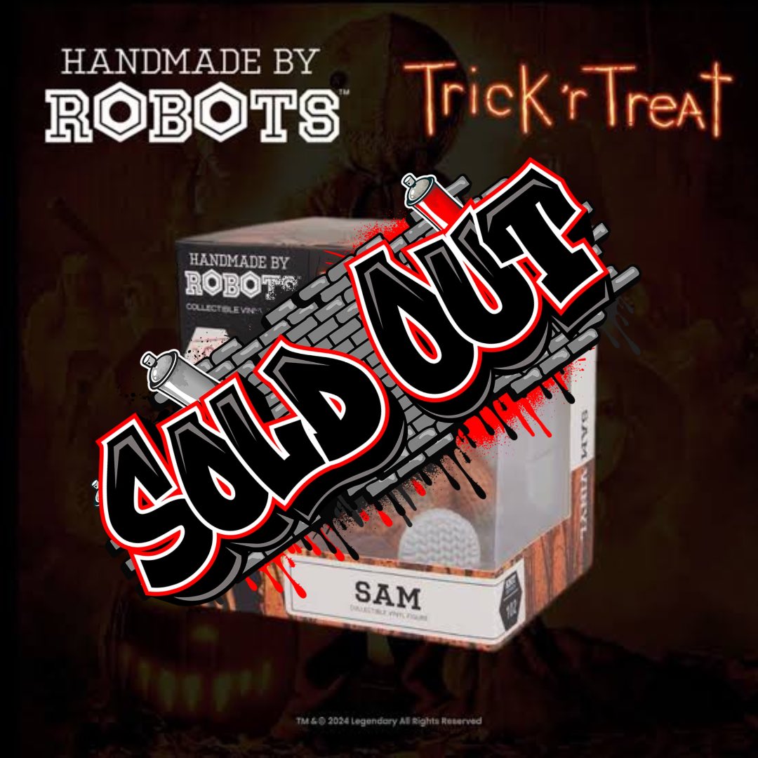 We are officially sold out of Trick ‘r Treat Sam’s! We also only have ONE Micro Glow in The Dark Ghost Face left 🔥