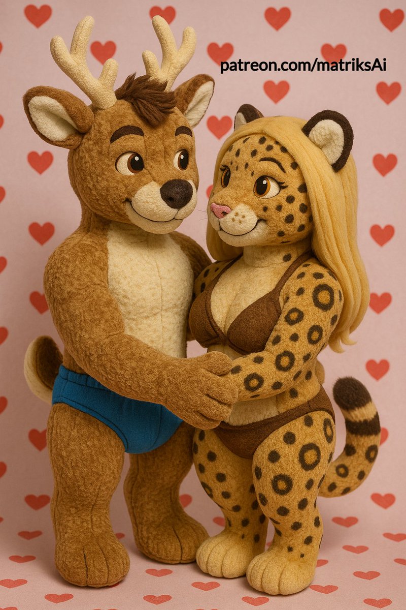 matriksaiart's tweet photo. Plushember day 7: And final post for @BlueDeer_AI I think to make both of his cute characters #OCLucia and #OCBrian together 

(If you dear author or you friends dont understand what is Plushember all explanation and reason of it here just so you know https://t.co/uDqfHz5GEO )      

#Furry #Aiart #Furryai #oc #ai #Plushember #matriksaiart #furrycommunity #furryart
