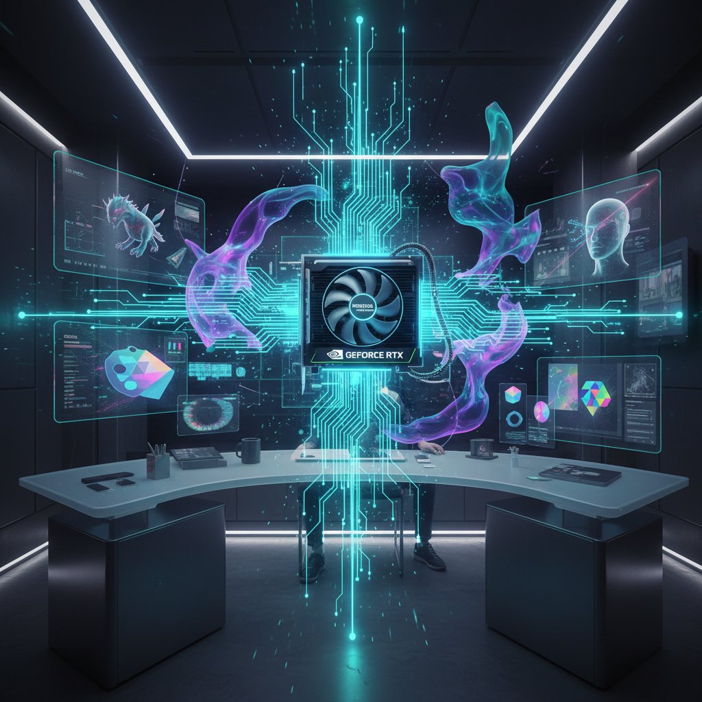 Pilipjann's tweet image. Creativity, accelerated. ⚡️
NVIDIA GeForce RTX GPUs transform creative workflows with powerful GPU acceleration &amp;amp; AI. Elevate content creation &amp;amp; check out the AI-powered music video from Adobe MAX.
#NVIDIA #GeForceRTX #CreativeWorkflows #AI #GPU