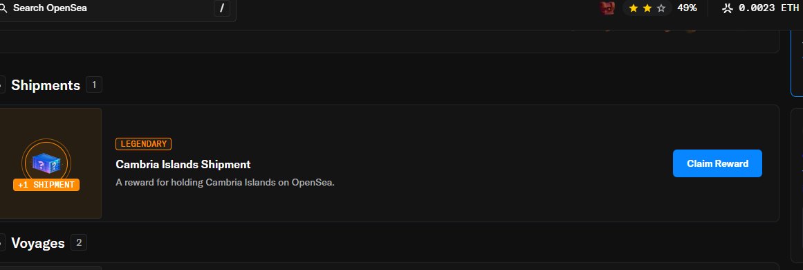 PumpyFi's tweet image. +100 XP on @OpenSea for holding Cambria Islands - a nice little bonus!🥰