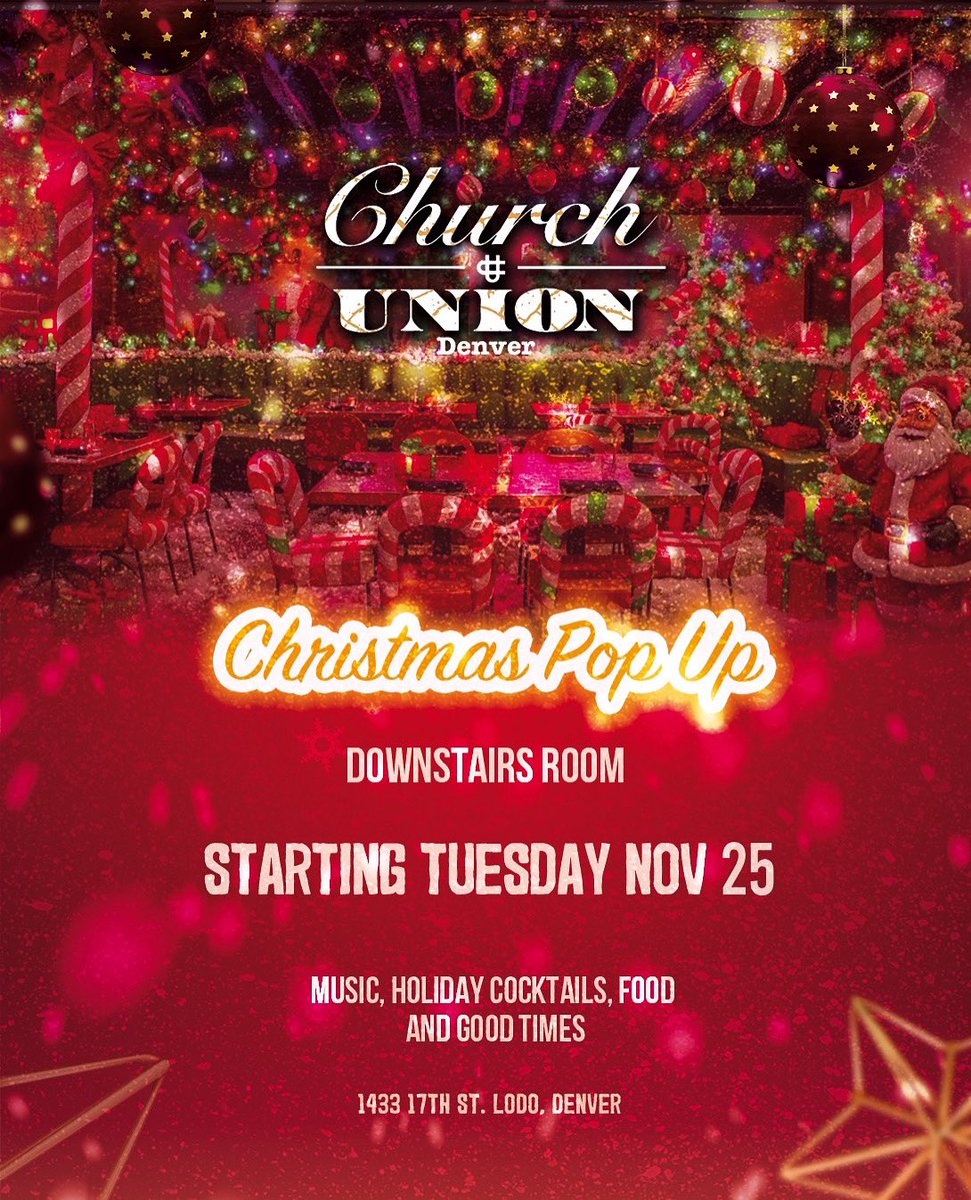 It’s beginning to look a lot like… cocktails. 🍹🎄
Our Christmas Pop Up in the downstairs room starts November 25th! Grab your crew, your ugly sweaters, and let’s make spirits bright✨ Reservations available on OpenTable!
#CUthere