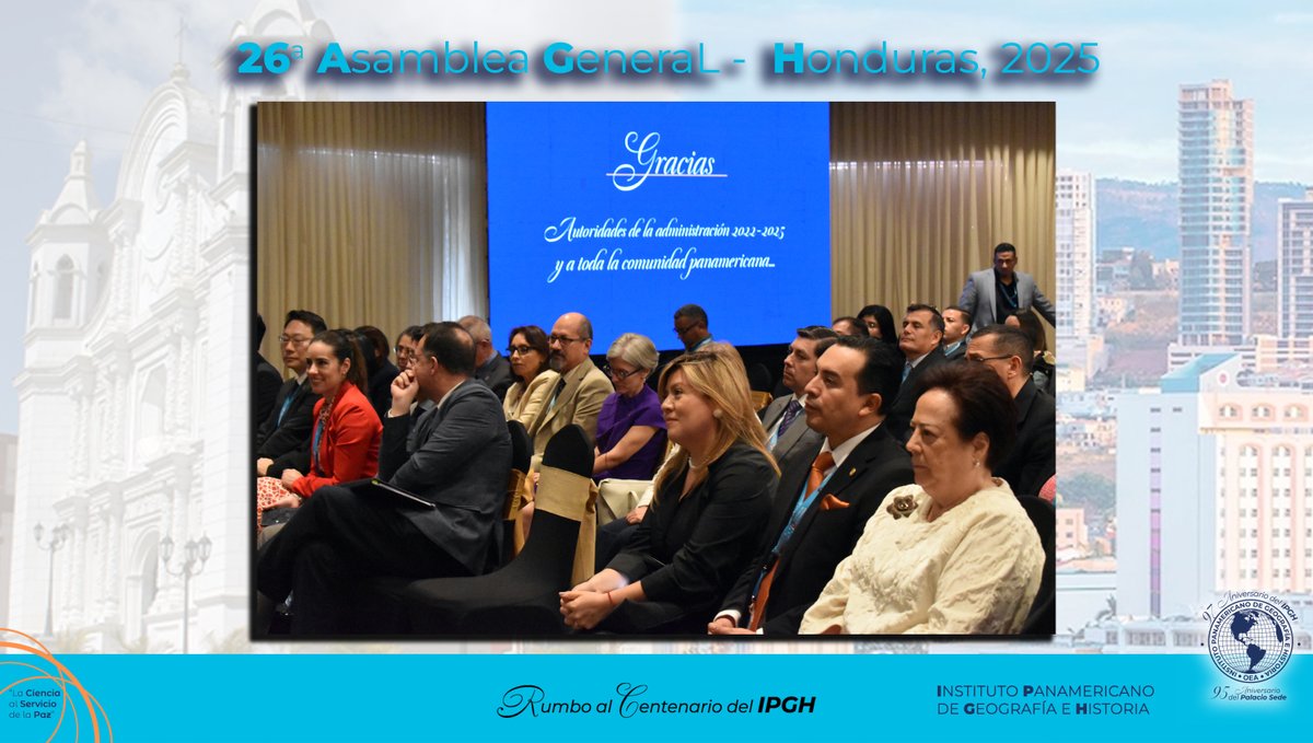 🌐Clausura de la 26a Asamblea General del Instituto Panamericano de Geografía e Historia.

✍Luego de una fructífera semana, se llevó a cabo la clausura de la última reunión estatutaria del año 2025 del IPGH. El  pasado 17 de octubre se culminó con éxito la agenda de trabajo de