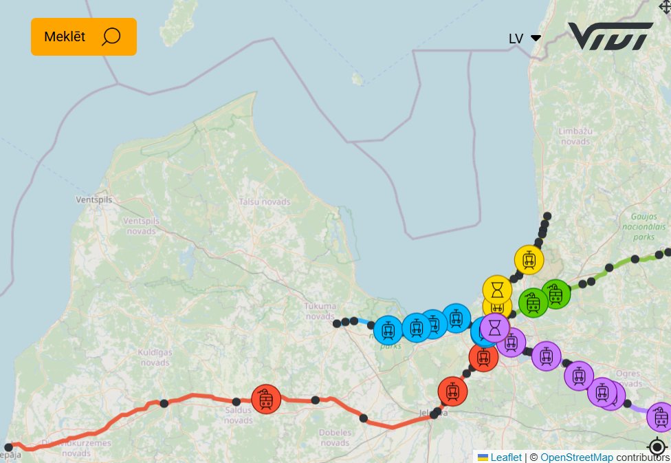 Meklēju online vilcienu karti un pašķidrs tas dzelceļu tīkls Latvijā. Kurzemes vesela daļa tāds liels melnais caurums. Kam par to jāpateicas? <a href="/ViviVilciens/">Vivi - Vienā vilcienā</a>