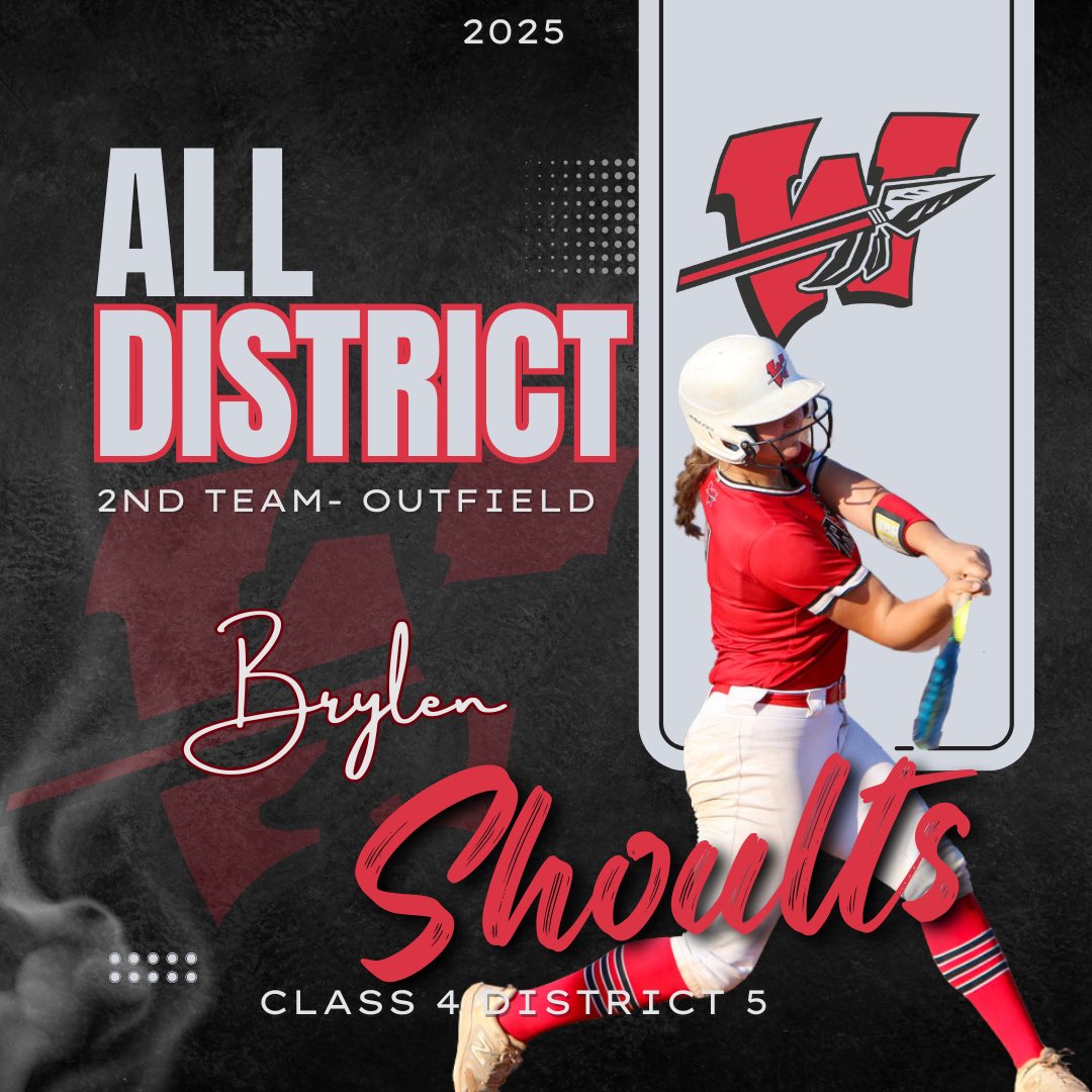 Shout out to these 4 ladies on earning All-District honors! Congrats ladies!
Makayla Witthaus- 1st Team Infielder
Caydynce Haverfield- 2nd Team Infielder
Audrey Lanzone- 2nd Team Infielder
Brylen Shoults- 2nd Team Outfielder
<a href="/ADWarrenton/">Warrenton Activities</a>