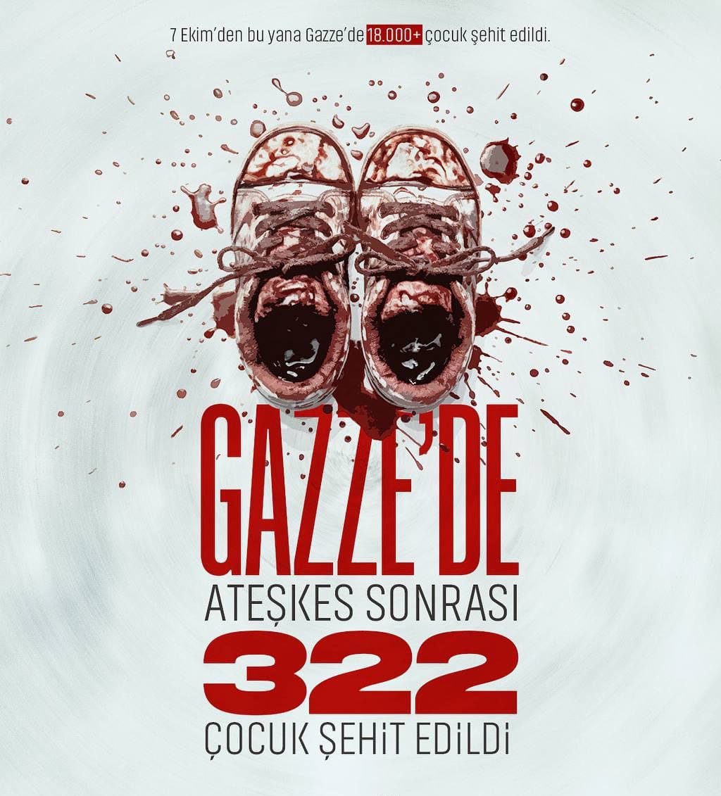Gazze'de ateşkes sonrası 322 çocuk şehit edildi.

#ZionistsContinueToKill
