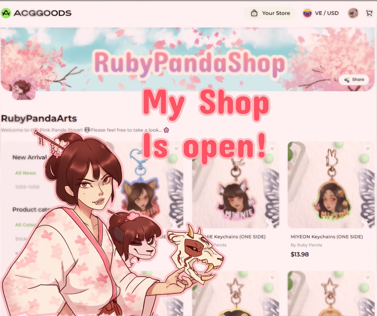 RubyPandaArts's tweet image. 🌸RUBY SHOP IS OPEN!!!🌸
 thanks to @ACGGoods you can now get merch of my Fanarts and OCs 💖
 
➜ International shipping available!!🌏
acggoods.com/store/RubyPand…

I won&apos;t able to include freebies, but the quality of these products is top!
#artistmerch #GIDLE #KPOP #SOOJIN