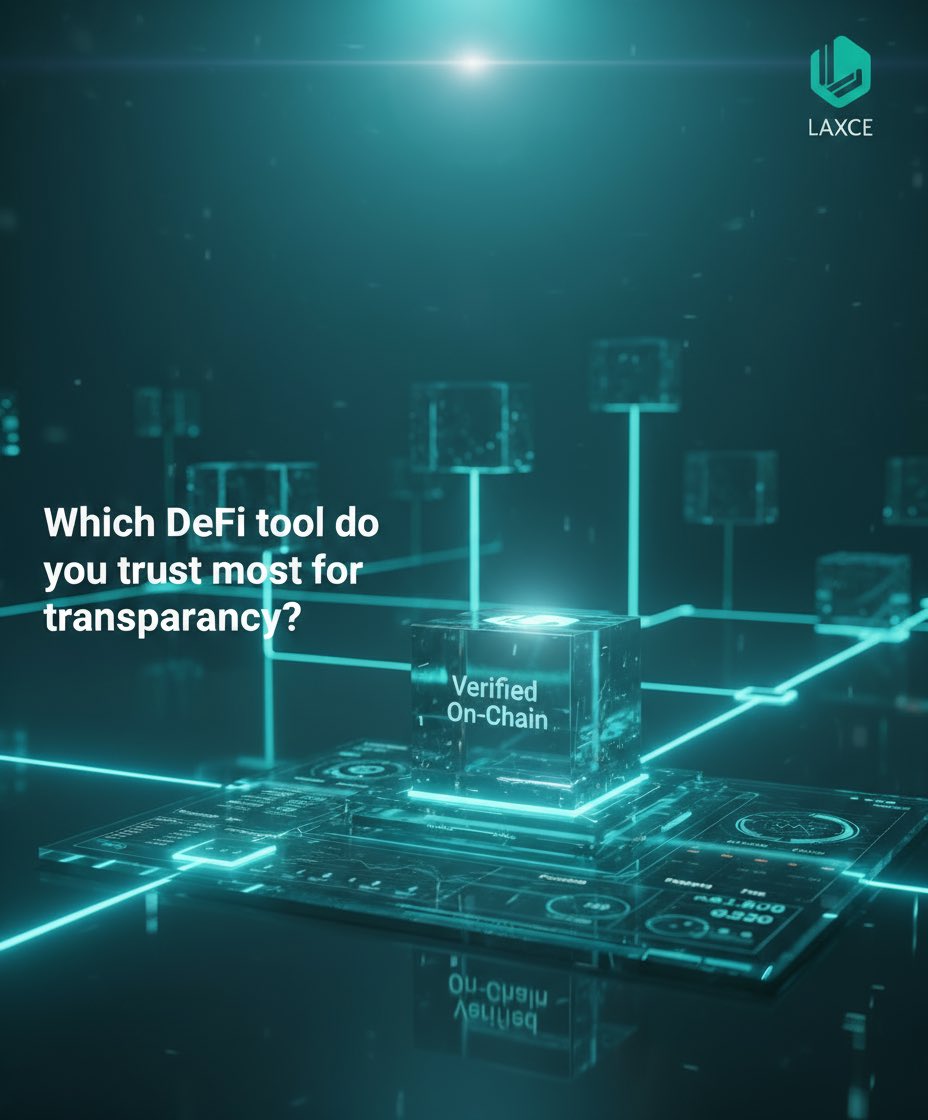 LAXCECRYPTO's tweet image. Which DeFi tool do you trust most for transparency? 👀

The best systems are the ones you can verify.
Not just promises but proof.

#LAXCE #DeFi #CryptoTransparency #CryptoTrading