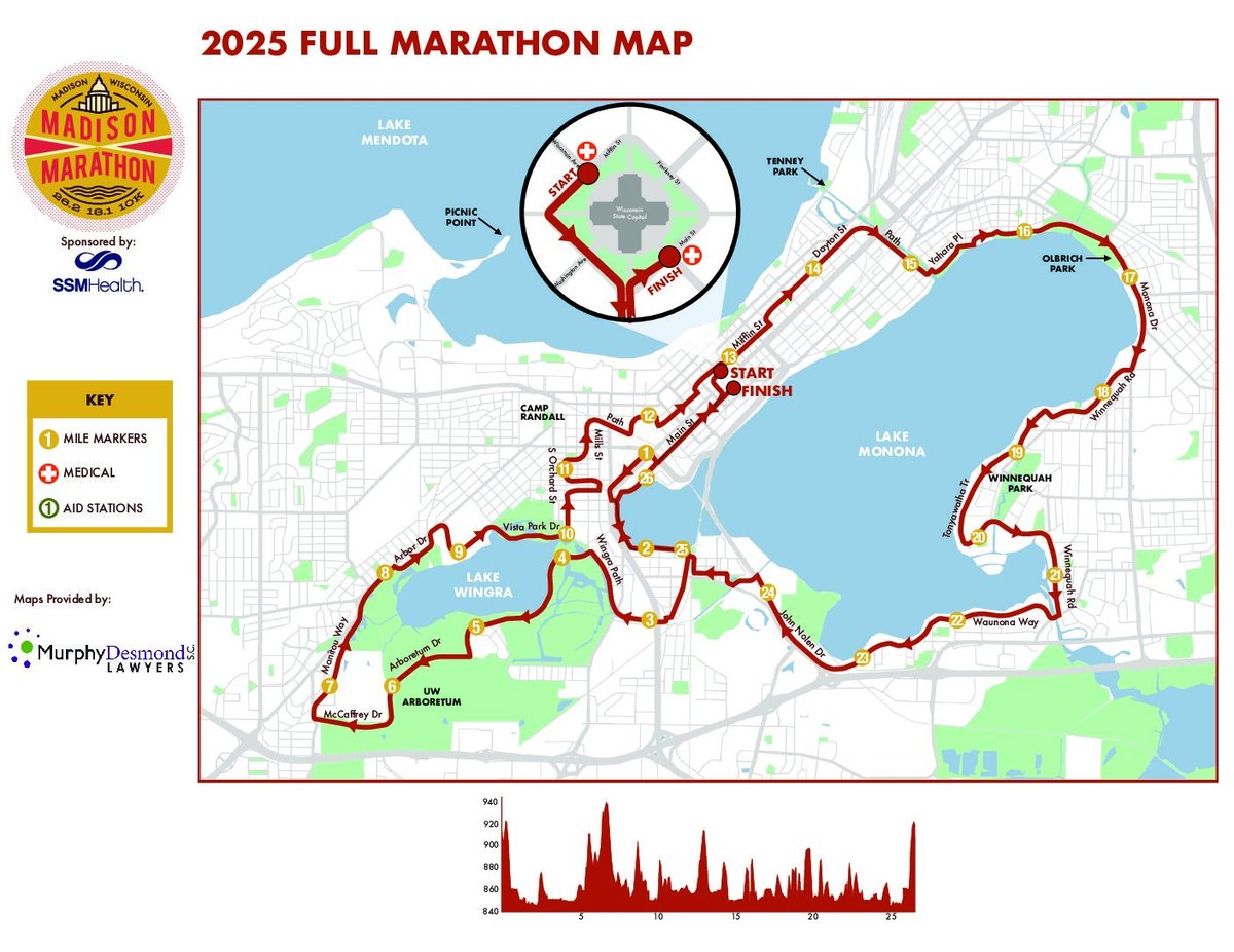 Several streets throughout downtown Madison will be closed for the Madison Marathon on Sunday, November 9th.  Races all begin at 7:00am with the last runner finishing by 1:30pm.

Drivers are encouraged to plan ahead if traveling around the race route.

cityofmadison.com/news/2025-11-0…