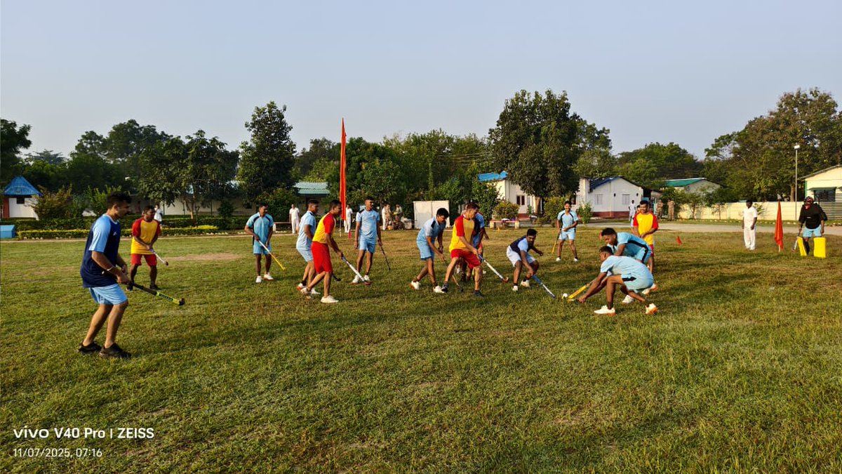 As part of the Nationwide Celebration of 100 Years of Hockey in India, 37 Bn Aheri organized a hockey match between 09 Bn and 37 Bn teams. All officers, SOs &amp;jawans enthusiastically participated in the event, showcasing great sportsmanship and team spirit.🏑🇮🇳
#CRPF #HockeyIndia