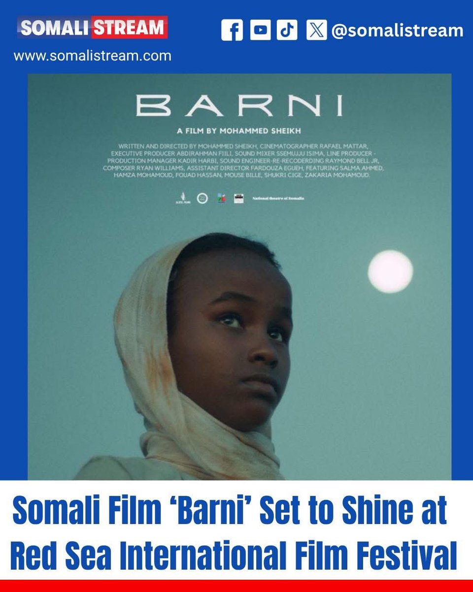 𝐒𝐨𝐦𝐚𝐥𝐢 𝐅𝐢𝐥𝐦 ‘𝐁𝐚𝐫𝐧𝐢’ 𝐒𝐞𝐭 𝐭𝐨 𝐒𝐡𝐢𝐧𝐞 𝐚𝐭 𝐑𝐞𝐝 𝐒𝐞𝐚 𝐈𝐧𝐭𝐞𝐫𝐧𝐚𝐭𝐢𝐨𝐧𝐚𝐥 𝐅𝐢𝐥𝐦 𝐅𝐞𝐬𝐭𝐢𝐯𝐚𝐥. Click the link to read the full article.⤵️

somalistream.com/somali-film-ba…